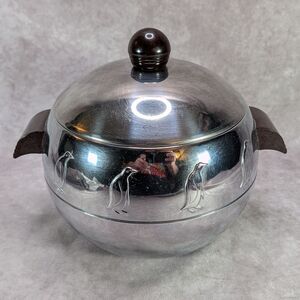 Vintage West Bend Penguin Hot & Cold Server with Bakelite Handles Or Ice Bucket